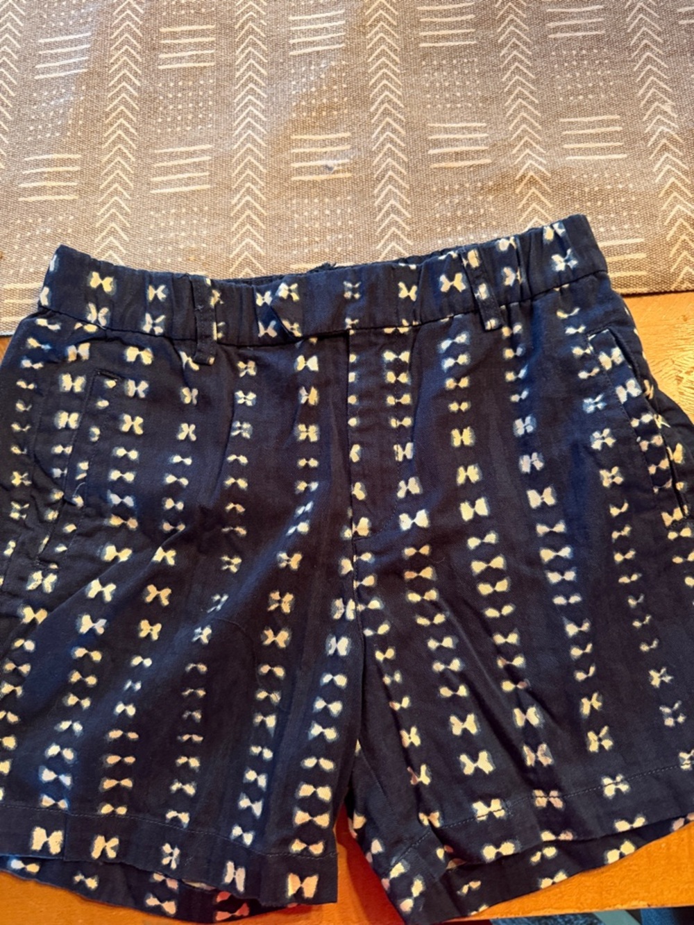 J Crew Navy Blue Tie-Dye Pattern Shorts Size 4